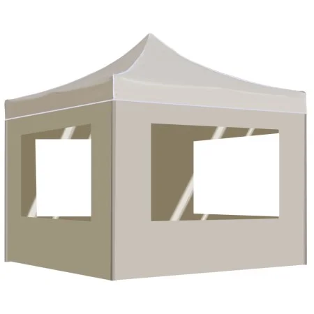 Professional folding tent with cream aluminum walls 3x3 m by , Tents and gazebos - Ref: Foro24-45486, Price: 246,04 €, Discou...