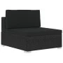 3-piece garden sofa set and black synthetic rattan cushions by vidaXL, Garden sets - Ref: Foro24-47267, Price: 365,21 €, Disc...