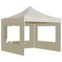 Carpa plegable profesional con paredes aluminio crema 3x3 m de , Carpas y cenadores - Ref: Foro24-45486, Precio: 256,80 €, De...