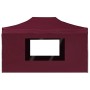 Carpa plegable profesional y paredes aluminio rojo tinto 4,5x3m