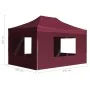 Professional folding tent and red aluminum walls 4.5x3m by , Tents and gazebos - Ref: Foro24-45499, Price: 273,70 €, Discount: %