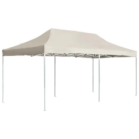 Cremefarbenes, professionelles Faltzelt aus Aluminium, 6 x 3 m von , Zelte und Pavillons - Ref: Foro24-45501, Preis: 258,92 €...