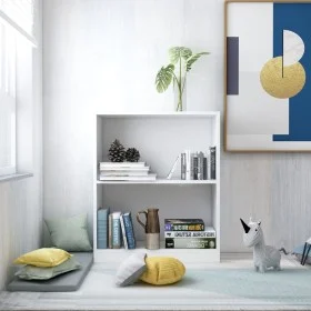 Engineered wood white shelf 60x24x76 cm by vidaXL, Bookcases and shelves - Ref: Foro24-800855, Price: 37,51 €, Discount: %