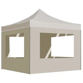 Professional folding tent with cream aluminum walls 2x2 m by , Tents and gazebos - Ref: Foro24-48930, Price: 159,87 €, Discou...