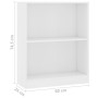 Regal aus weißem Parkett 60x24x76 cm von vidaXL, Bücherregale und Regale - Ref: Foro24-800855, Preis: 38,14 €, Rabatt: %