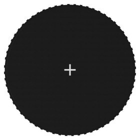 Lona de salto para cama elástica redonda tela negro 3,66 m