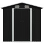Anthrazitgrauer Gartenschuppen aus Stahl, 204 x 132 x 186 cm von vidaXL, Schuppen - Ref: Foro24-47028, Preis: 224,04 €, Rabat...