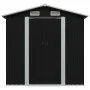 Caseta de jardín de acero gris antracita 204x132x186 cm de vidaXL, Cobertizos - Ref: Foro24-47028, Precio: 224,38 €, Descuent...