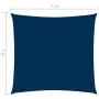 Square sail awning Oxford fabric blue 7x7 m by , Umbrellas - Ref: Foro24-135528, Price: 131,45 €, Discount: %