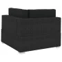 4-teiliges Gartensofa-Set und schwarze synthetische Rattankissen von vidaXL, Gartensets - Ref: Foro24-47271, Preis: 354,83 €,...