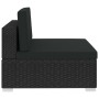 4-piece garden sofa set and black synthetic rattan cushions by vidaXL, Garden sets - Ref: Foro24-47271, Price: 359,88 €, Disc...