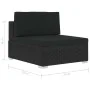 4-teiliges Gartensofa-Set und schwarze synthetische Rattankissen von vidaXL, Gartensets - Ref: Foro24-47271, Preis: 354,83 €,...
