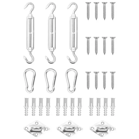 Segelmarkisen-Zubehörset 9-teilig aus Edelstahl von , Zubehör für Markisen - Ref: Foro24-310242, Preis: 17,70 €, Rabatt: %