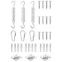 Sail awning accessory set 9 pcs stainless steel by , Accessories for awnings - Ref: Foro24-310242, Price: 17,70 €, Discount: %