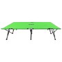 Tumbona plegable para 2 personas acero verde