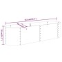 Jardinera arriate acero recubierto polvo antracita 152x40x36 cm de , Maceteros y jardineras - Ref: Foro24-318871, Precio: 48,...