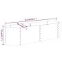 Jardinera arriate acero recubierto polvo antracita 152x40x36 cm de , Maceteros y jardineras - Ref: Foro24-318871, Precio: 43,...