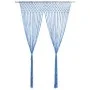 Blue cotton macrame curtain 140x240 cm by , Curtains and curtains - Ref: Foro24-323985, Price: 39,26 €, Discount: %