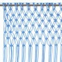 Blauer Makramee-Vorhang aus Baumwolle, 140 x 240 cm von , Vorhänge und Gardinen - Ref: Foro24-323985, Preis: 39,87 €, Rabatt: %