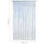 Blauer Makramee-Vorhang aus Baumwolle, 140 x 240 cm von , Vorhänge und Gardinen - Ref: Foro24-323985, Preis: 39,87 €, Rabatt: %