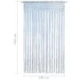 Cortina de macramé algodón azul 140x240 cm de , Cortinas y visillos - Ref: Foro24-323985, Precio: 39,26 €, Descuento: %