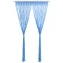 Cortina de macramé algodón azul 140x240 cm de , Cortinas y visillos - Ref: Foro24-323987, Precio: 41,88 €, Descuento: %