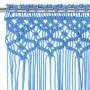 Cortina de macramé algodón azul 140x240 cm de , Cortinas y visillos - Ref: Foro24-323987, Precio: 41,88 €, Descuento: %