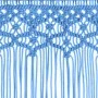 Cortina de macramé algodón azul 140x240 cm de , Cortinas y visillos - Ref: Foro24-323987, Precio: 41,88 €, Descuento: %