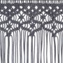 Anthracite gray cotton macrame curtain 140x240 cm by , Curtains and curtains - Ref: Foro24-323993, Price: 42,56 €, Discount: %