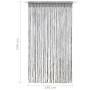 Anthracite gray cotton macrame curtain 140x240 cm by , Curtains and curtains - Ref: Foro24-323993, Price: 42,56 €, Discount: %