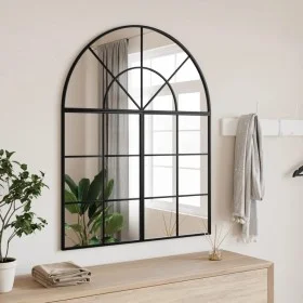 Black iron arch wall mirror 80x100 cm by , Mirrors - Ref: Foro24-3200632, Price: 145,37 €, Discount: %