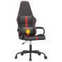 Silla gaming con masaje cuero sintético rojo y negro