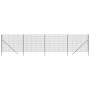 Anthracite gray galvanized steel wire fence 2.2x10 m by , fence panels - Ref: Foro24-154199, Price: 149,87 €, Discount: %