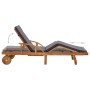 Lounger with solid acacia wood cushion by vidaXL, Loungers - Ref: Foro24-46026, Price: 239,50 €, Discount: %