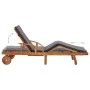 Tumbona con cojín madera maciza de acacia de vidaXL, Tumbonas - Ref: Foro24-46026, Precio: 245,62 €, Descuento: %
