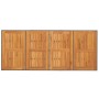 Garden table gray PE rattan wooden surface 190x80x74 cm by , Garden tables - Ref: Foro24-365310, Price: 242,77 €, Discount: %