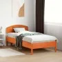 Bettkopfteil aus massivem, wachsbraunem Kiefernholz, 75 cm von , Kopf- und Fußteile - Ref: Foro24-842525, Preis: 33,25 €, Rab...