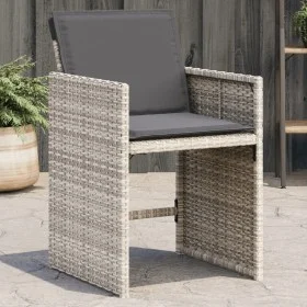 Gartensessel mit Kissen 4 Stück hellgraues synthetisches Rattan von , Gartenstühle - Ref: Foro24-364988, Preis: 176,87 €, Rab...