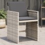 Gartensessel mit Kissen 4 Stück hellgraues synthetisches Rattan von , Gartenstühle - Ref: Foro24-364988, Preis: 156,60 €, Rab...