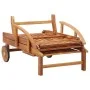 Tumbona con cojín madera maciza de acacia de vidaXL, Tumbonas - Ref: Foro24-46026, Precio: 245,62 €, Descuento: %