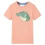 Camiseta infantil naranja claro 128 de , Camisetas para niños - Ref: Foro24-12082, Precio: 8,19 €, Descuento: %