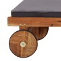 Lounger with solid acacia wood cushion by vidaXL, Loungers - Ref: Foro24-46026, Price: 239,50 €, Discount: %