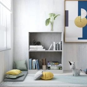 Concrete gray engineered wood shelf 60x24x76 cm by vidaXL, Bookcases and shelves - Ref: Foro24-800859, Price: 28,16 €, Discou...
