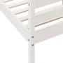 Bed frame with white pine wood headboard 120x200 cm by , Beds and slatted bases - Ref: Foro24-842791, Price: 148,76 €, Discou...