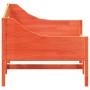 Wachsbraunes Schlafsofa aus massivem Kiefernholz, 90 x 190 cm von , Betten und Lattenroste - Ref: Foro24-842841, Preis: 115,0...