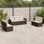 7-piece garden sofa set with brown PE rattan cushions by , Modular outdoor sofas - Ref: Foro24-3251170, Price: 426,60 €, Disc...