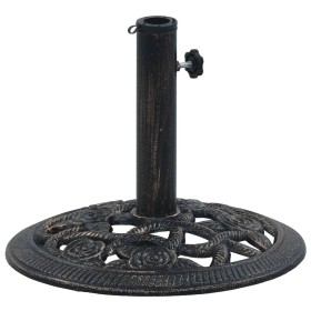Black and bronze cast iron umbrella base, 9 kg, 40 cm. by vidaXL, Umbrella bases - Ref: Foro24-47865, Price: 49,30 €, Discoun...