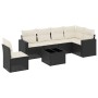 7-piece garden dining set and black synthetic rattan cushions by , Modular outdoor sofas - Ref: Foro24-3251373, Price: 431,58...