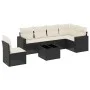 7-piece garden dining set and black synthetic rattan cushions by , Modular outdoor sofas - Ref: Foro24-3251373, Price: 422,46...