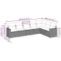 7-piece garden sofa set with brown PE rattan cushions by , Modular outdoor sofas - Ref: Foro24-3251390, Price: 473,65 €, Disc...